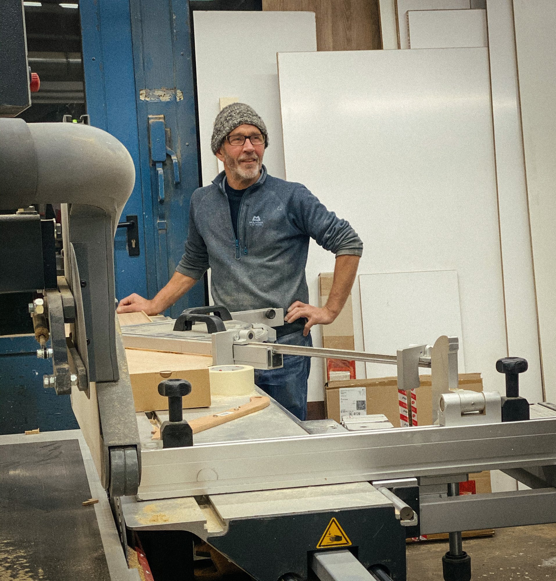 Andreas in der Werkstatt